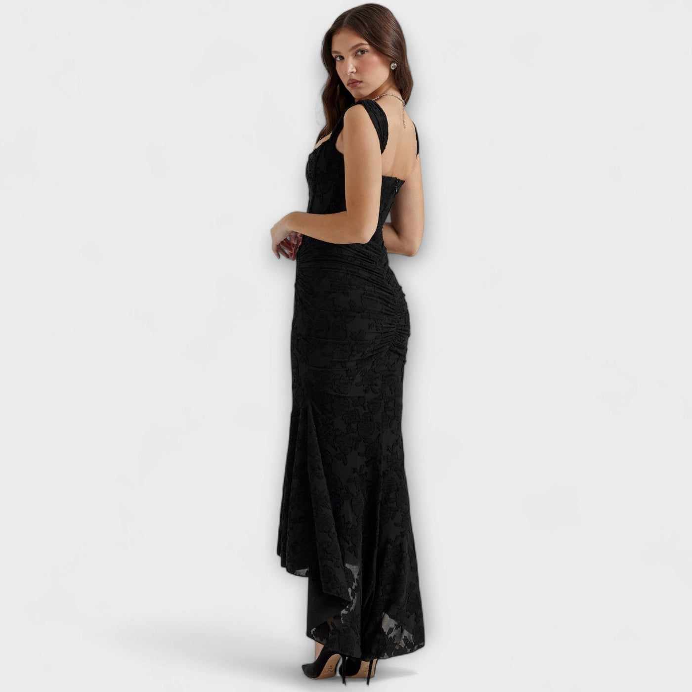 Renske - Stilvolles Maxikleid mit kunstvollem Korsett