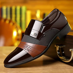 Julius®️ - Prestige Oxford Schuhe in Dunkelbraun