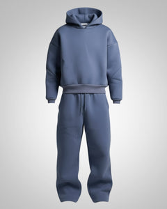 Clara | Damen Bequemer Oversized Jogginganzug in Blau