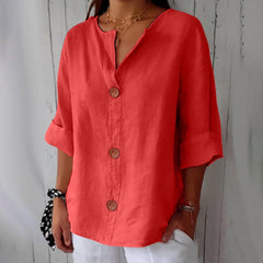 Clara | Legere fließende Bluse in Rot