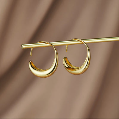 Cina - Tropfen-Hoops Ohrringe