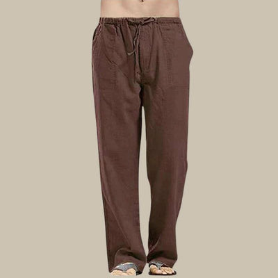 Kordelzug Leinen-Sommerhose für Herren