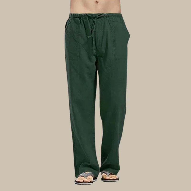 Kordelzug Leinen-Sommerhose für Herren