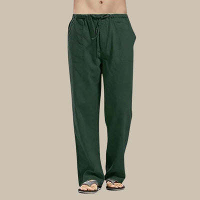 Kordelzug Leinen-Sommerhose für Herren