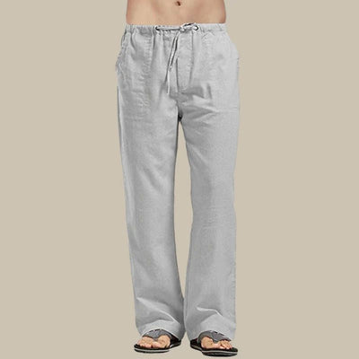 Kordelzug Leinen-Sommerhose für Herren