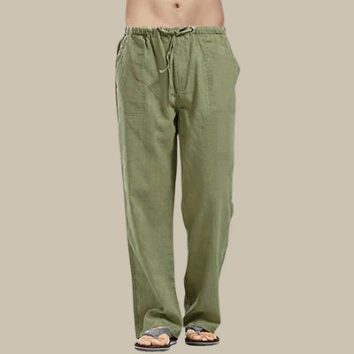 Kordelzug Leinen-Sommerhose für Herren