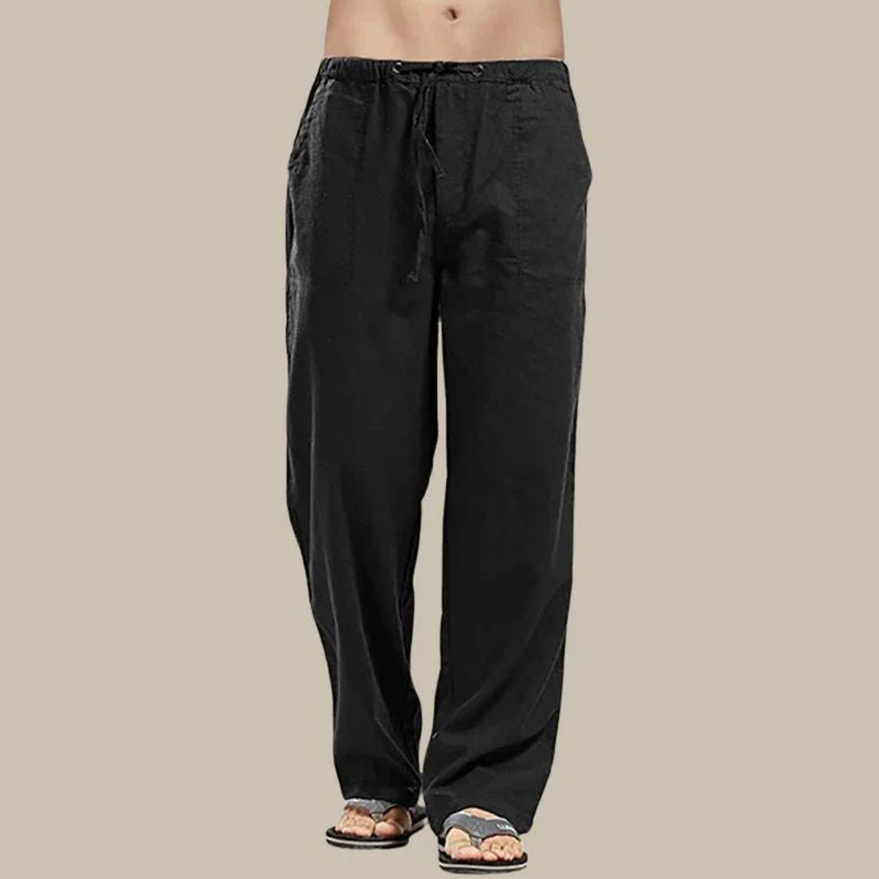 Kordelzug Leinen-Sommerhose für Herren