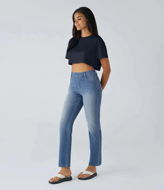 Mirae™ | KomfortFit Hose in Mittelblau Denim
