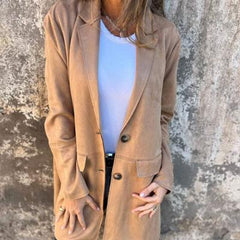 Cordula | Eleganter Vielseitiger Mantel in Khaki