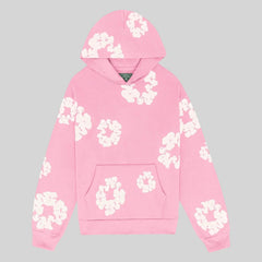Cornelia | Damen Lässiger Blumenprint Hoodie in Rosa