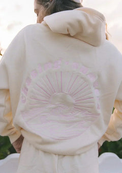 Iva | Bequemer und stilvoller Damen-Hoodie in Sonnenuntergang Creme
