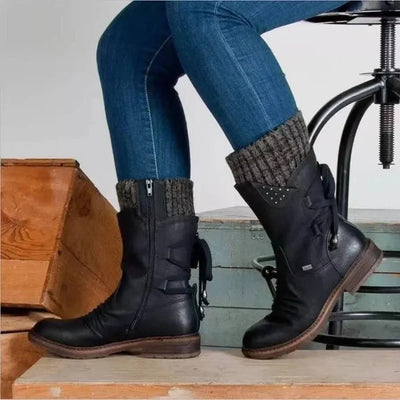 Damen-Winterstiefeletten | Schnürung