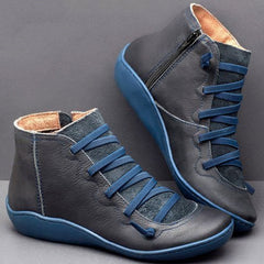 Wenora - High-Top-Sneaker mit Reißverschluss und Schnürung in Blau