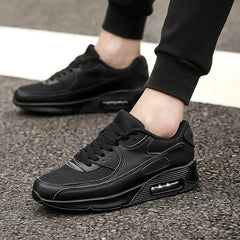 Keil-Schnürung Sneaker für Herren in Schwarz/Masche
