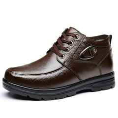 Winterschuhe Herren | Schnürschuhe mit gepolstertem Inneren in Braun