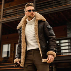 Benedict - Winterjacke für Herren in Dunkelbraun