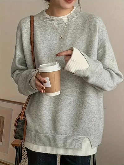 Damen FREIZEIT LANGARM PULLOVER | KOMFORTABEL, MODERN, VIELSEITIG