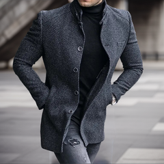 Johan - Vintage-Strickjacke in Königsblau