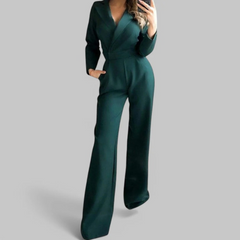 Damen anspruchsvoller Jumpsuit | Eleganter in Green