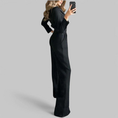 Damen anspruchsvoller Jumpsuit | Eleganter in Schwarz