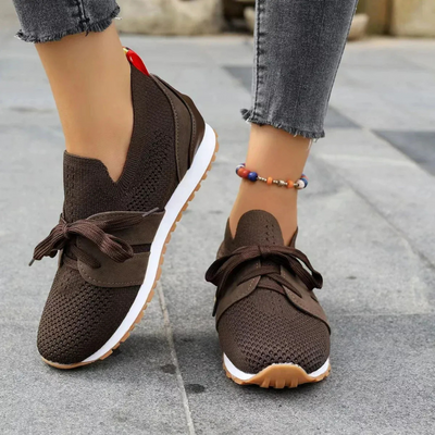 Damen atmungsaktive Mesh-Schnürschuhe | Kompressions