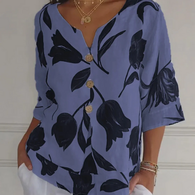 Damen atmungsaktive Sommerbluse | Kurzarm