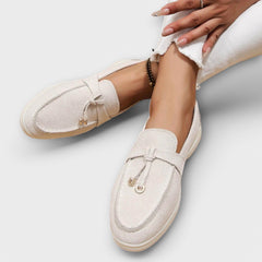 Gamila - Elegante Loafer in Weiß