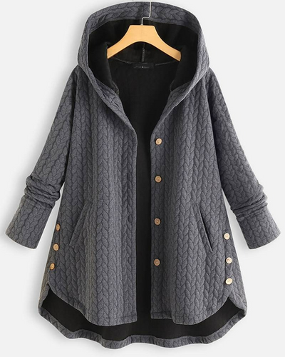 Damen bequeme Kapuzenjacke | Lang