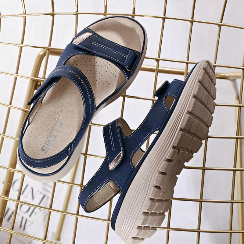 Damen bequeme Walkingsandalen | Riemchen