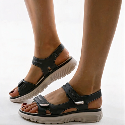 Damen bequeme Walkingsandalen | Riemchen