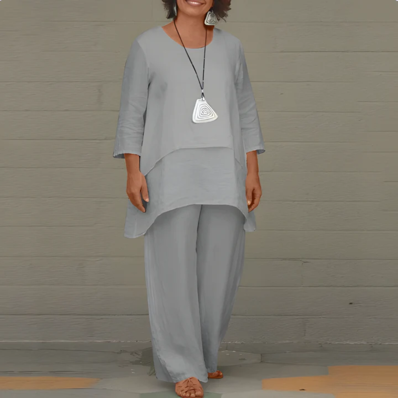 Damen bequemes und elegantes Set | Zweiteiler