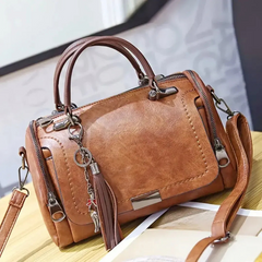 Damen elegante Vintage-Handtasche | Designer in Braun