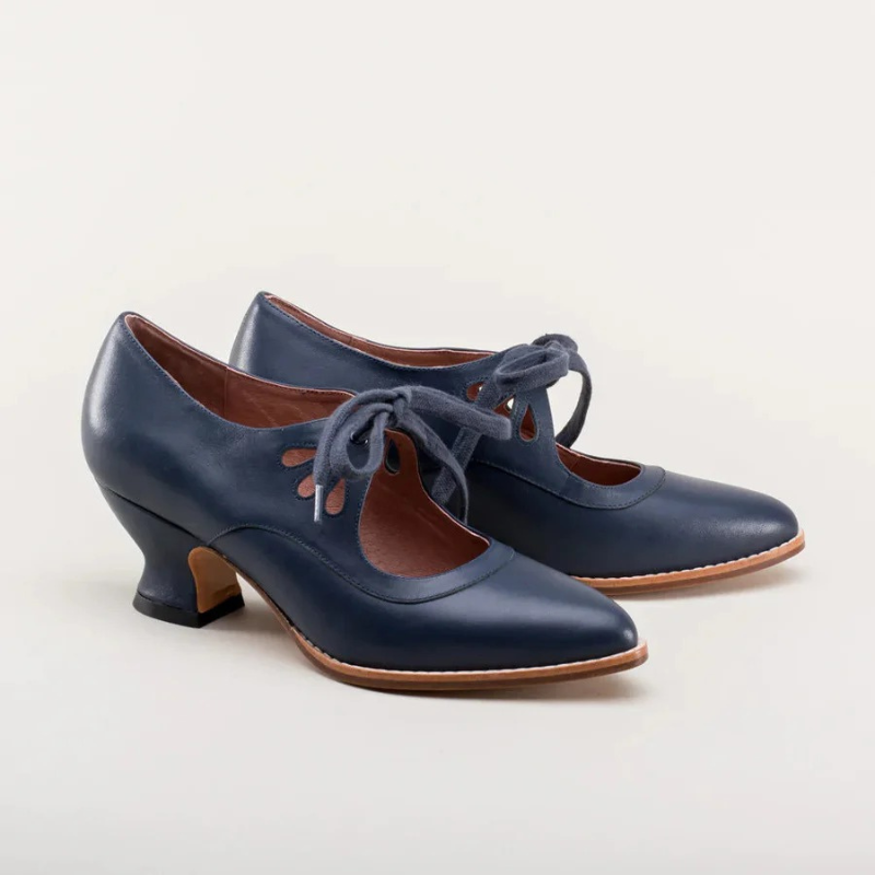 Damen elegante Vintage Schuhe mit Absätzen | Bequem
