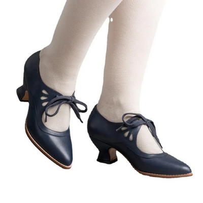 Damen elegante Vintage Schuhe mit Absätzen | Bequem