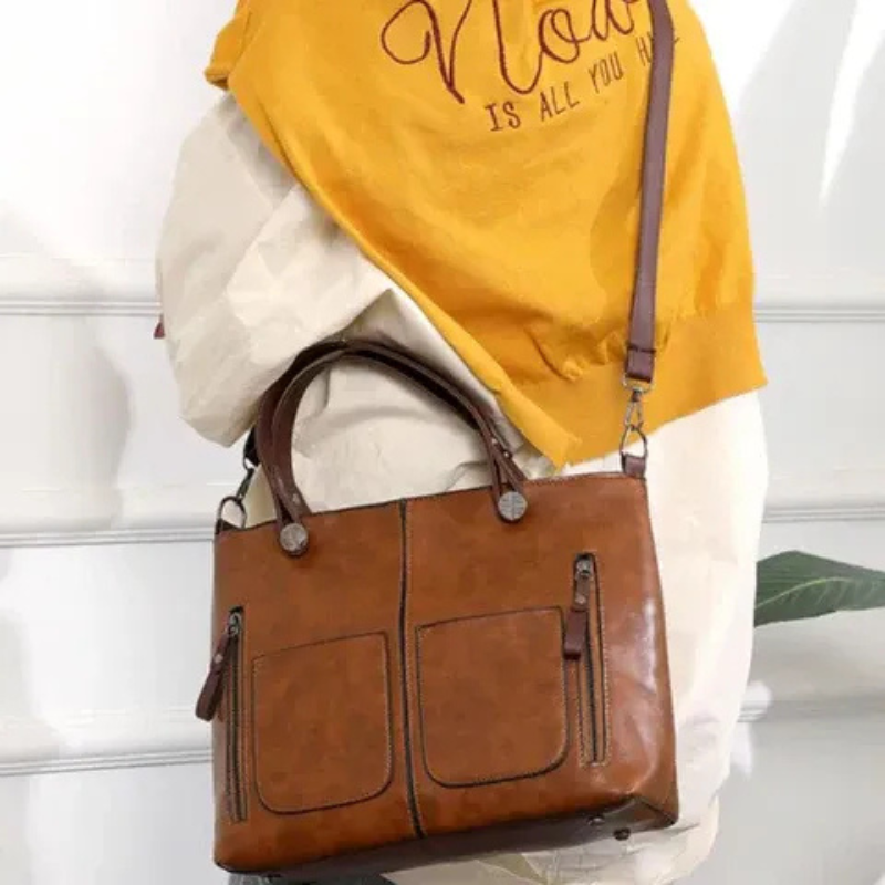 Damen elegante Vintage-Tasche | groß