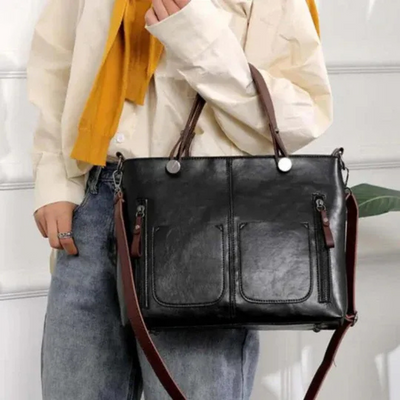 Damen elegante Vintage-Tasche | groß