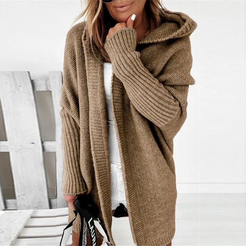 Damen eleganter langer Cardigan | Strick