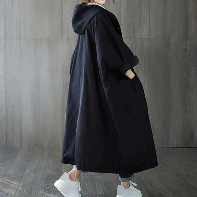 Damen eleganter weiter Trenchcoat | Wasserdichte