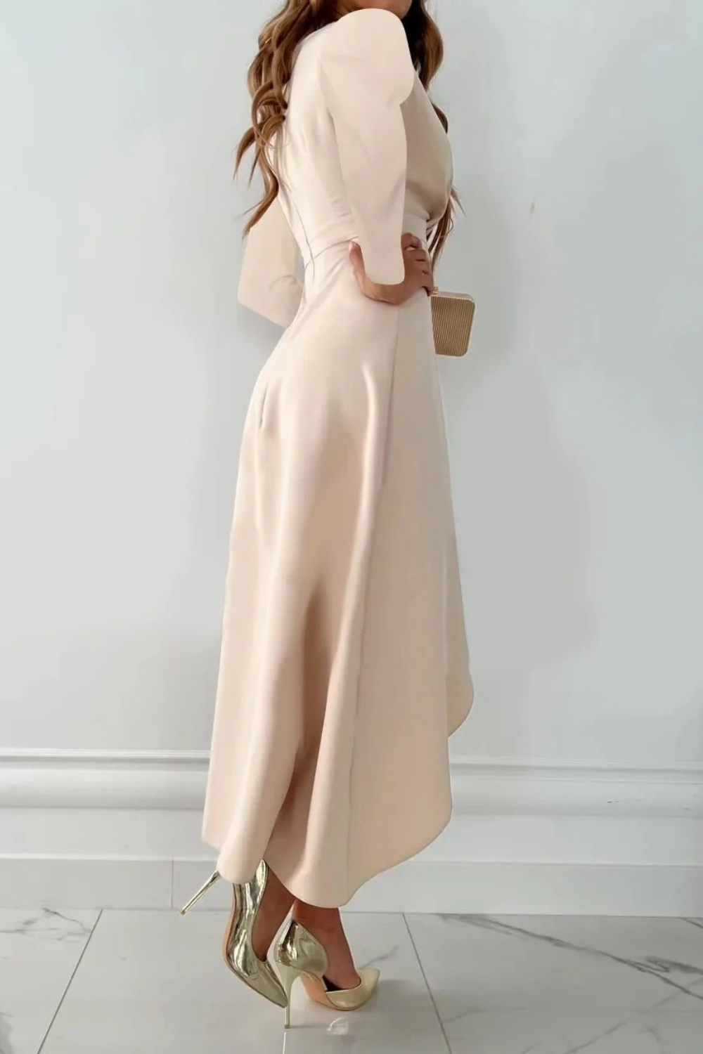 Damen elegantes Bürokleid | Midi