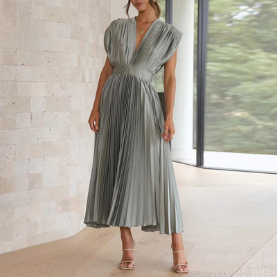 Damen elegantes Vintage-Cocktailkleid | Midi