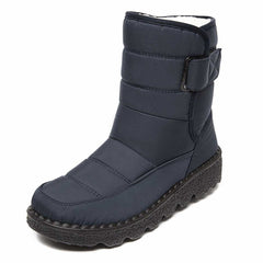 Marie | Damen Gefütterte Wasserdichte Rutschfeste Thermostiefel in Dunkelblau