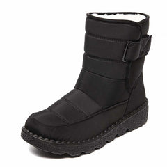 Marie | Damen Gefütterte Wasserdichte Rutschfeste Thermostiefel in Schwarz