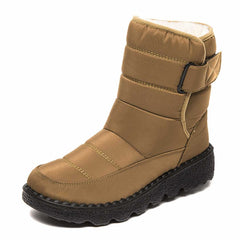 Marie | Damen Gefütterte Wasserdichte Rutschfeste Thermostiefel in Khaki