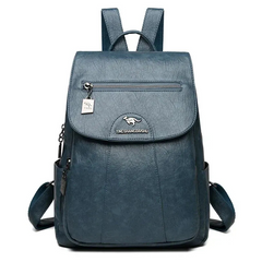 Damen geräumiger Rucksack | reißverschluss in Hellblau