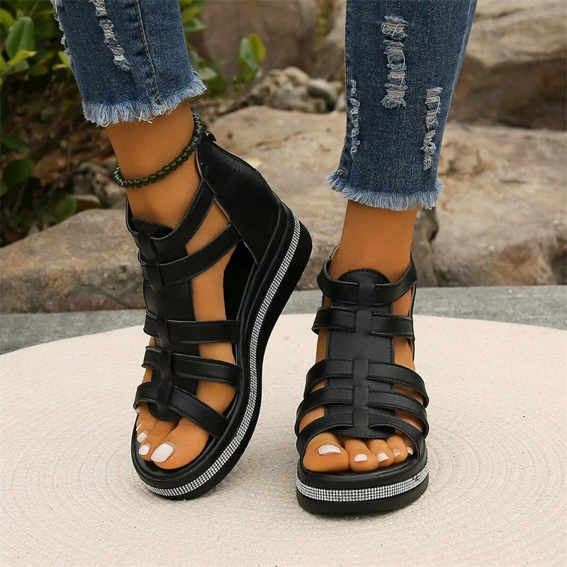 Damen Keil-Sommersandalen | Bequeme
