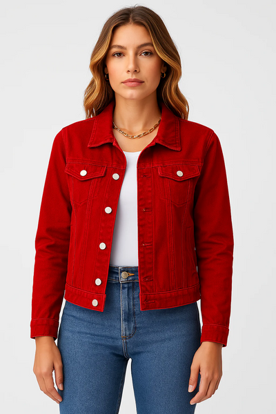 Damen klassische Jeansjacke | Leichte