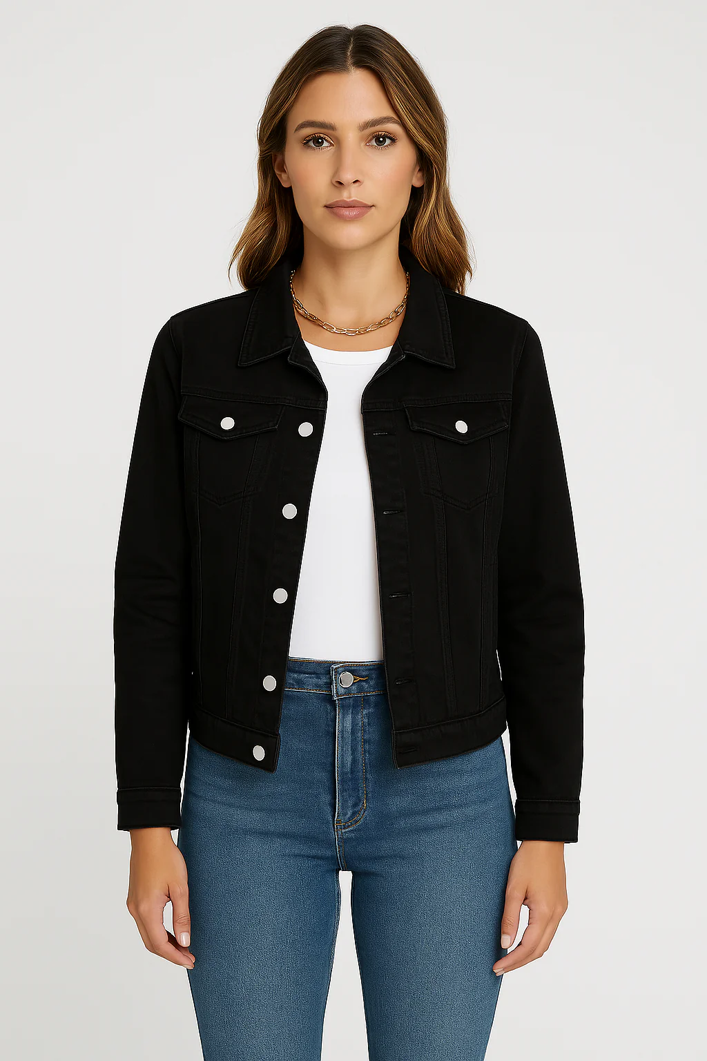 Damen klassische Jeansjacke | Leichte