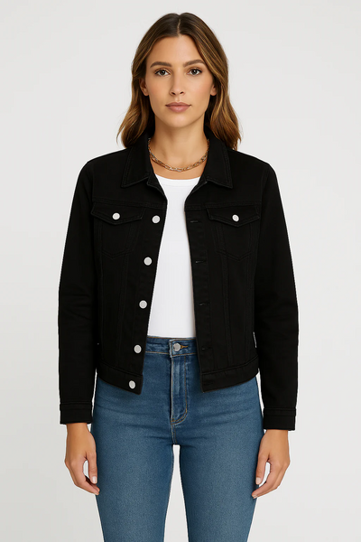 Damen klassische Jeansjacke | Leichte