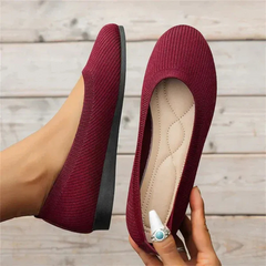 Damen lässig Sommer Puppe Schuhe | Bequem in Rot