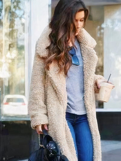 Damen langer und warmer eleganter Mantel | Winter
